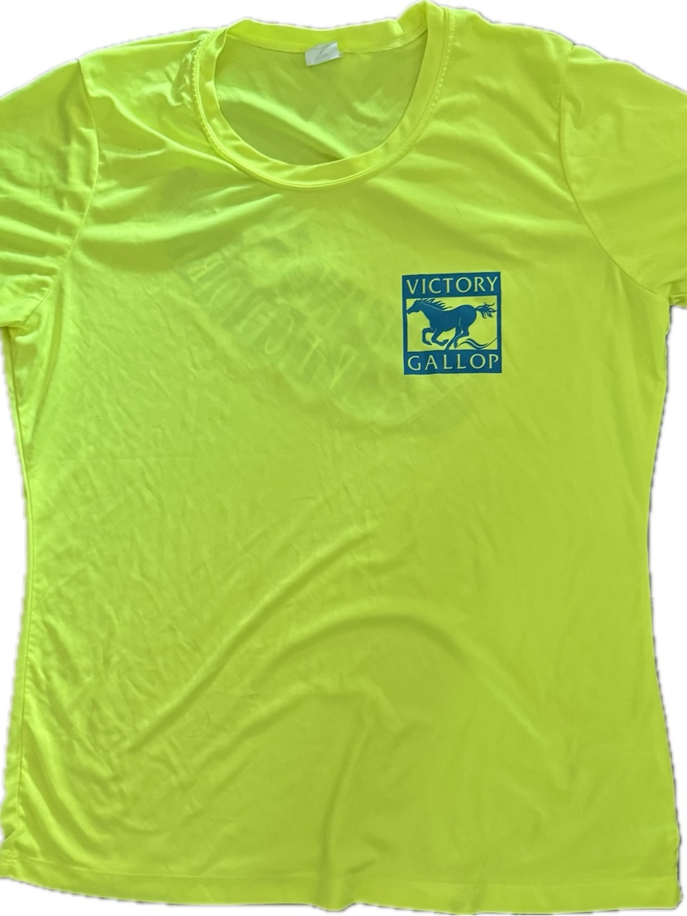 Sport-Tek Neon Yellow Victory Gallop Short Sleeve Tee